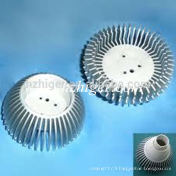 radiateur en aluminium rond / radiateur pour module led / radiateur en aluminium extrudé pour led